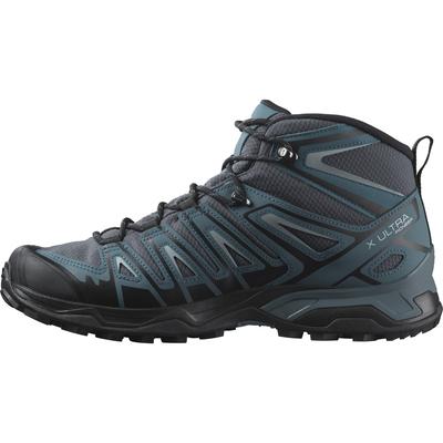 Salomon X Ultra Pioneer Mid Обувь для пешего туризма и треккинга, размер мужской, Gore-Tex, цвет эбеновый/звездопад/карьерный, 26,5 см