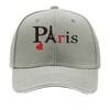 Paris Red Heart Glitter Metal Wall Decor Hip Hop hat Fashion Outdoor Sports Sandwich Baseball Cap