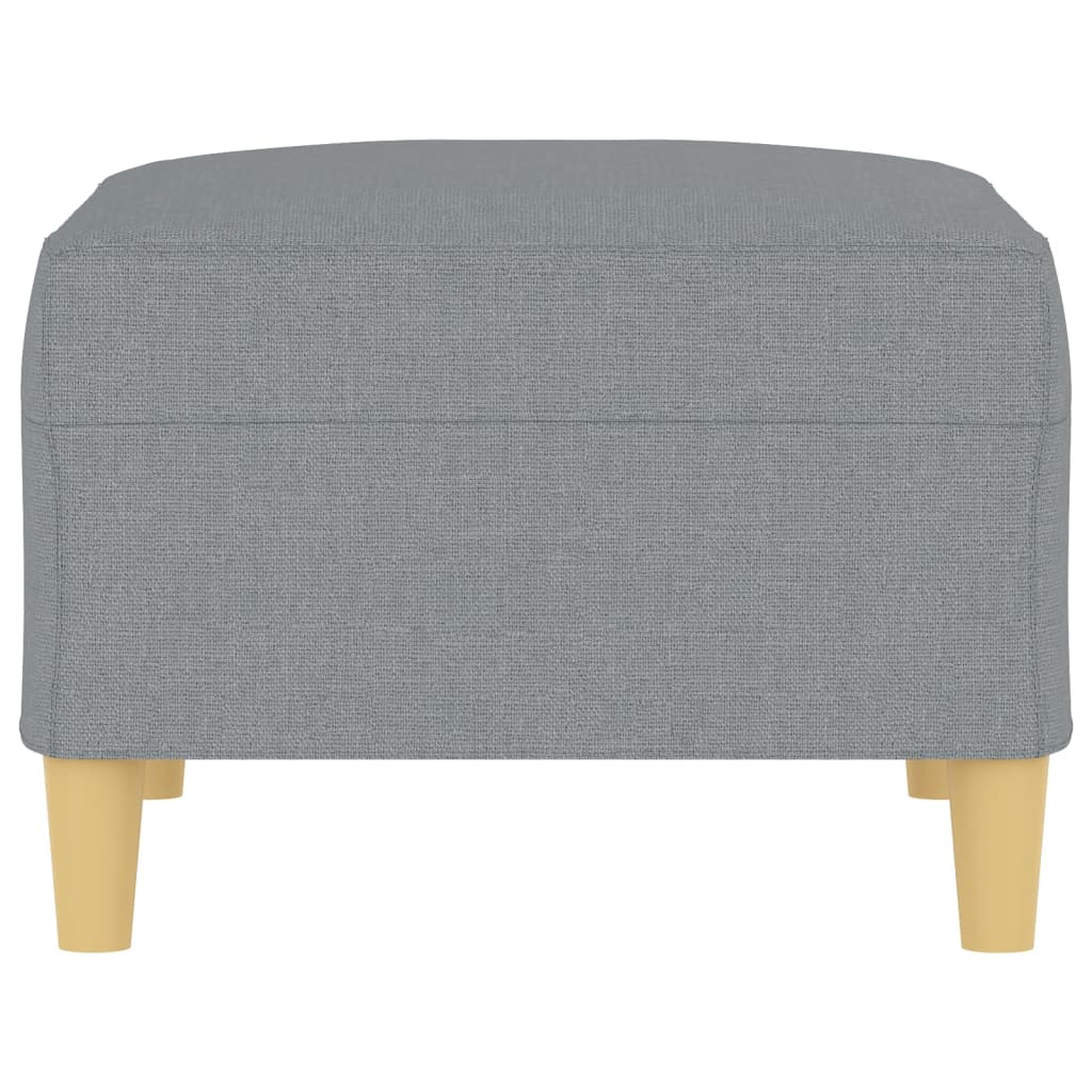 Footstool Light Grey 70x55x41 cm Fabric