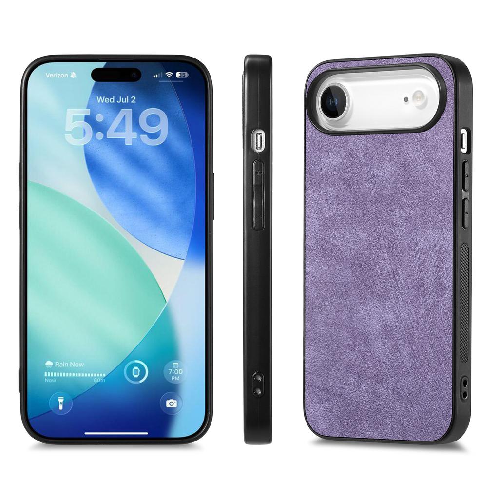 For iPhone Air Case Shockproof Slim Retro Leather Phone Back Cover