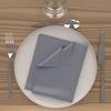 Set of 3 ALIX Grey Napkins 40X40 Cm, by Soleil d'Ocre