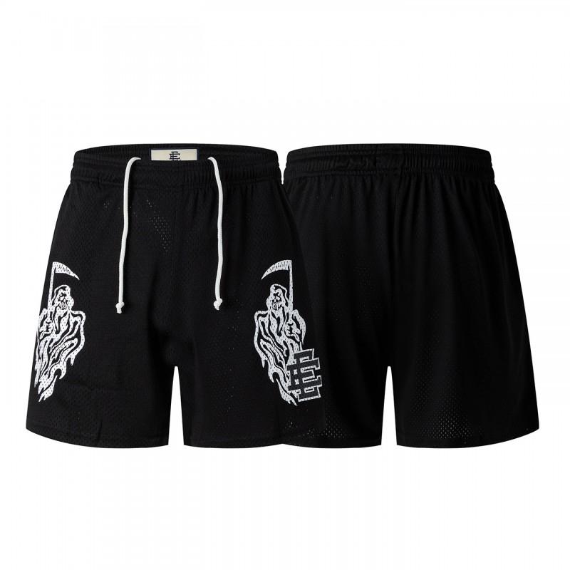 2025 Mens Loose Fit Beach Shorts Streetwear Cotton Blend Casual Boardshorts Teens Adults
