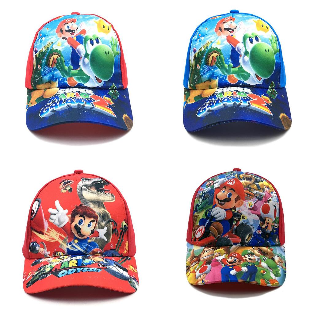 Детская бейсболка Bros Mario Super Pattern из дышащего хлопка для лета