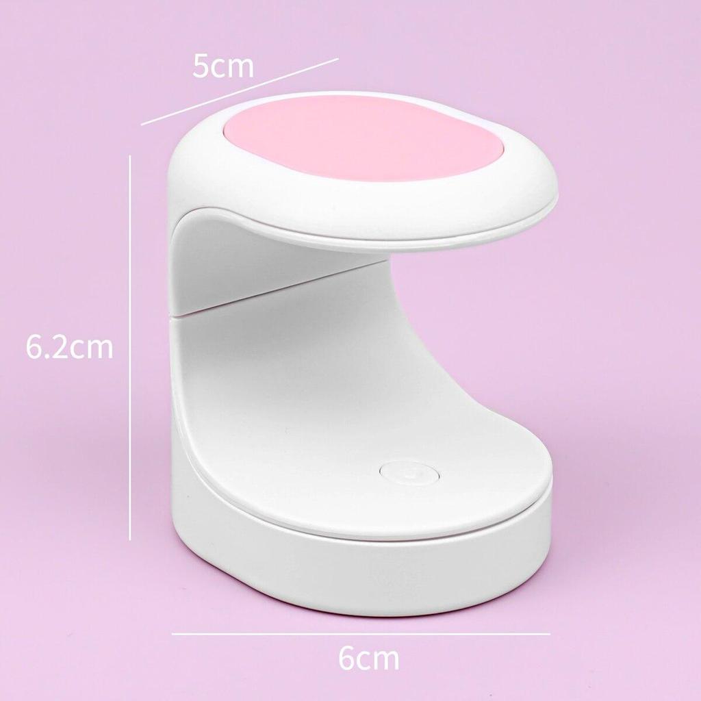 Портативная мини-светодиодная сушилка для ногтей 6 Вт с USB-кабелем, УФ-лампа, машина для дизайна ногтей, инструменты для быстрого отверждения гель-лака для ногтей на один палец