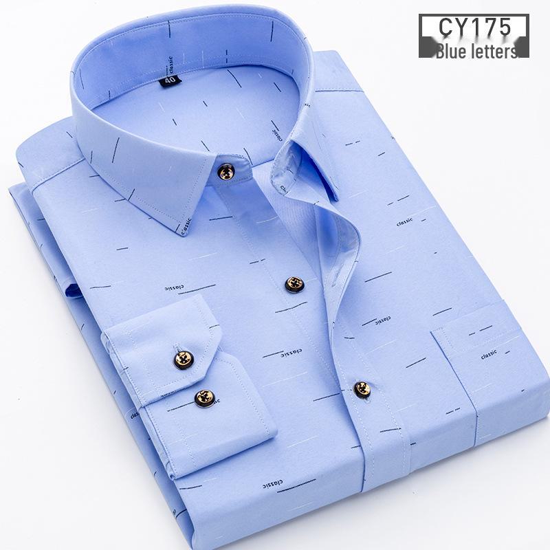 Новая мужская рубашка с длинным рукавом в клетку и цветочным принтом Slim Fit - Корейская повседневная мода