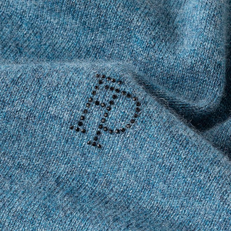 FAPAI Мужской зимний теплый кашемировый свитер с высоким воротником