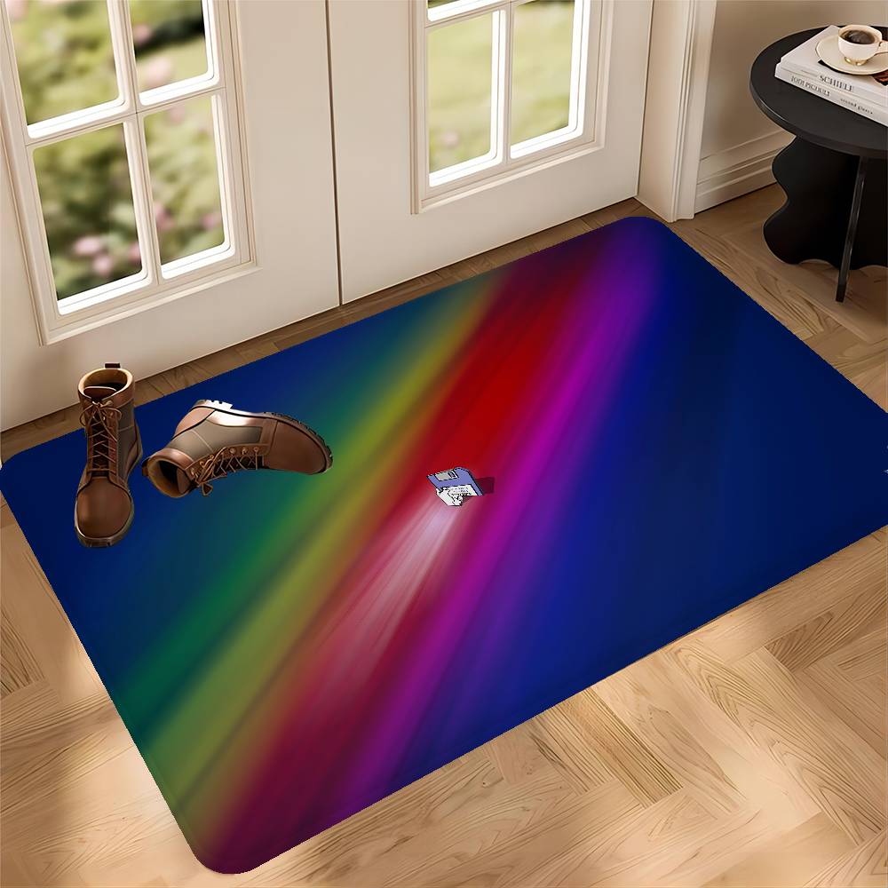 Amiga Logo Bathroom Mat Kids Room Bedroom Decoration Balcony Anti-Slip Doormat Living Room Welcome Rug