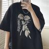WTEMPO Брендовая футболка с короткими рукавами, мужская летняя футболка в стиле Ins, розовые свободные модные топы, мягкие и удобные дышащие пуловеры