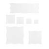 7 Pieces Clear Stamp Blocks, Acrylic Stamping Blocks Tools Set with Grid for Scrapbooking Crafts, C