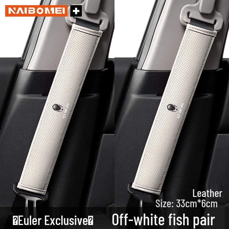 ORA Good Cat Car Seat Belt Shoulder Pad Protector for Lightning, Ballet, Black, and White Cat Models - Interior Accessory.