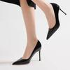 Fashion 2024 Fashion Women's Shoes Slip On Women's Pumps Autumn Pointed Toe Solid Sexy Dress Stilettos or Thin Heels Plus Size Shoes
