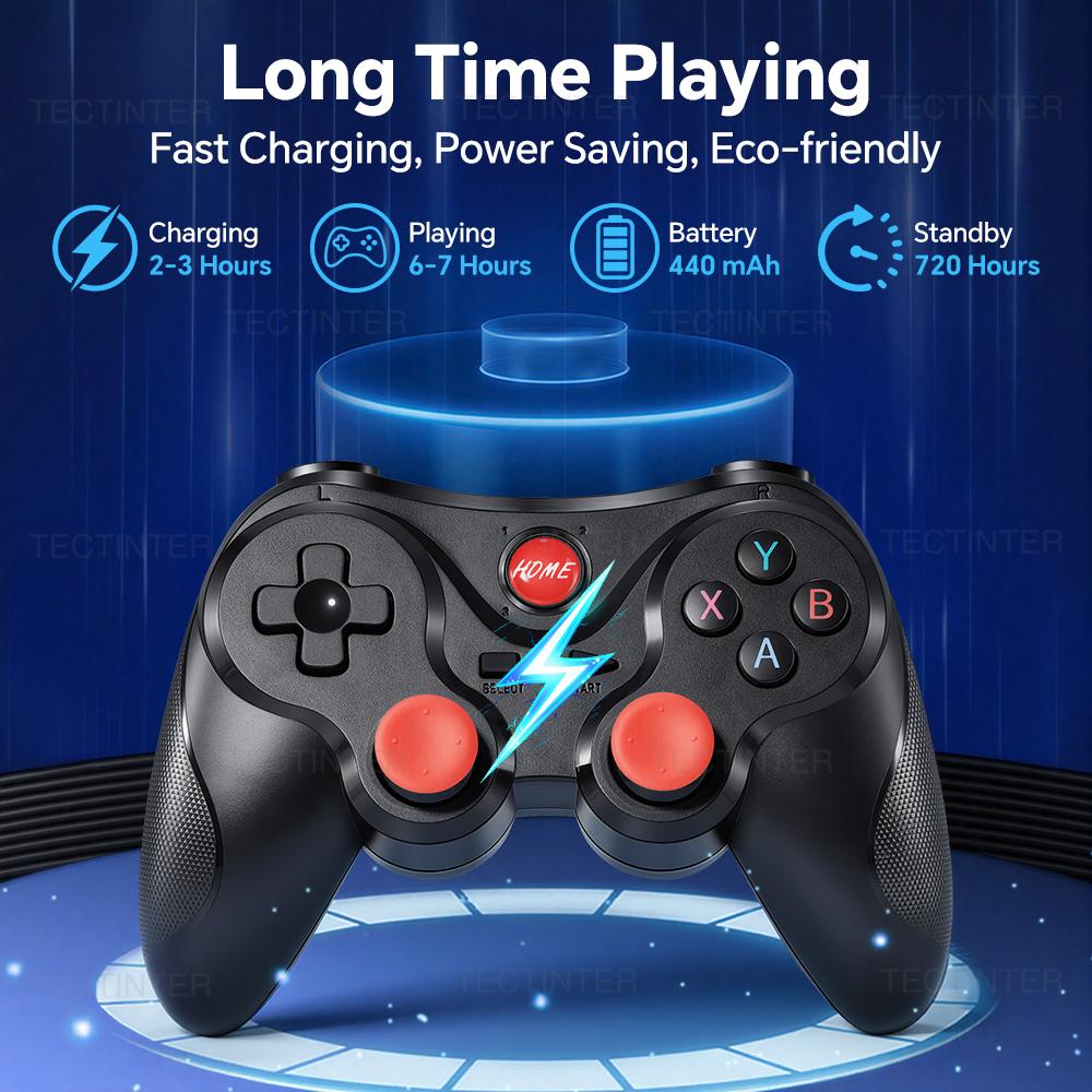 Игровой контроллер с поддержкой Bluetooth для консолей PS4/PS3/Switch 1/Switch 2 Беспроводной геймпад для Android/IOS ПК Джойстик Controle