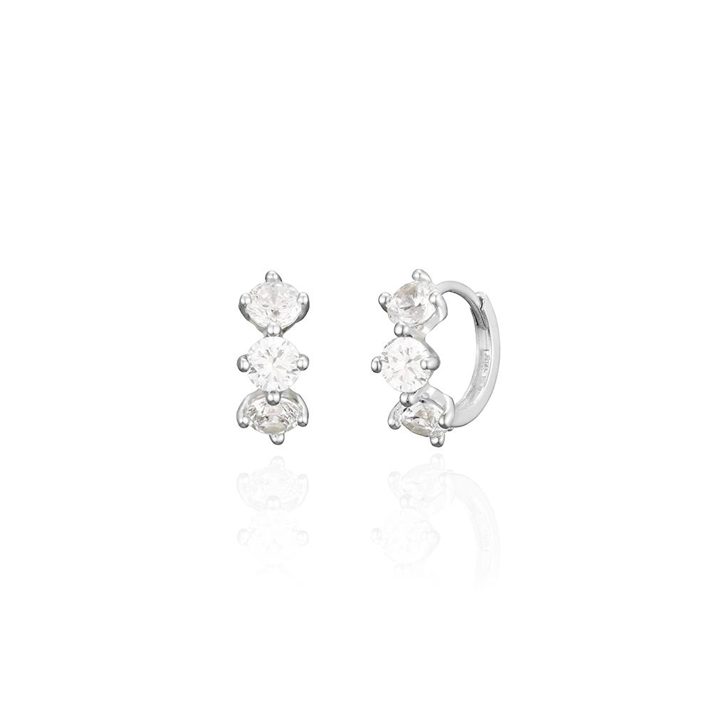 Lunne 14K Triple Brilliant One-Touch Ring Earrings (14K Gold) #Lfe21