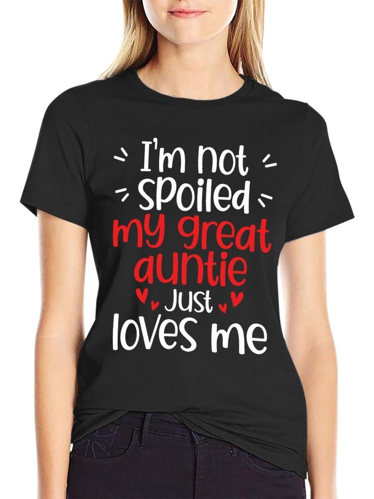 Great Auntie’s Favorite Nephew Niece T-Shirt Fun Family Birthday Christmas Gift