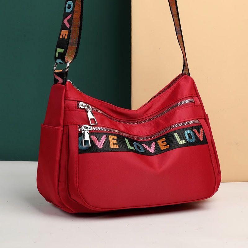 Досуг Водонепроницаемая нейлоновая сумка через плечо Холщовая сумка для мам Сумка через плечо Дорожная сумка из ткани Оксфорд