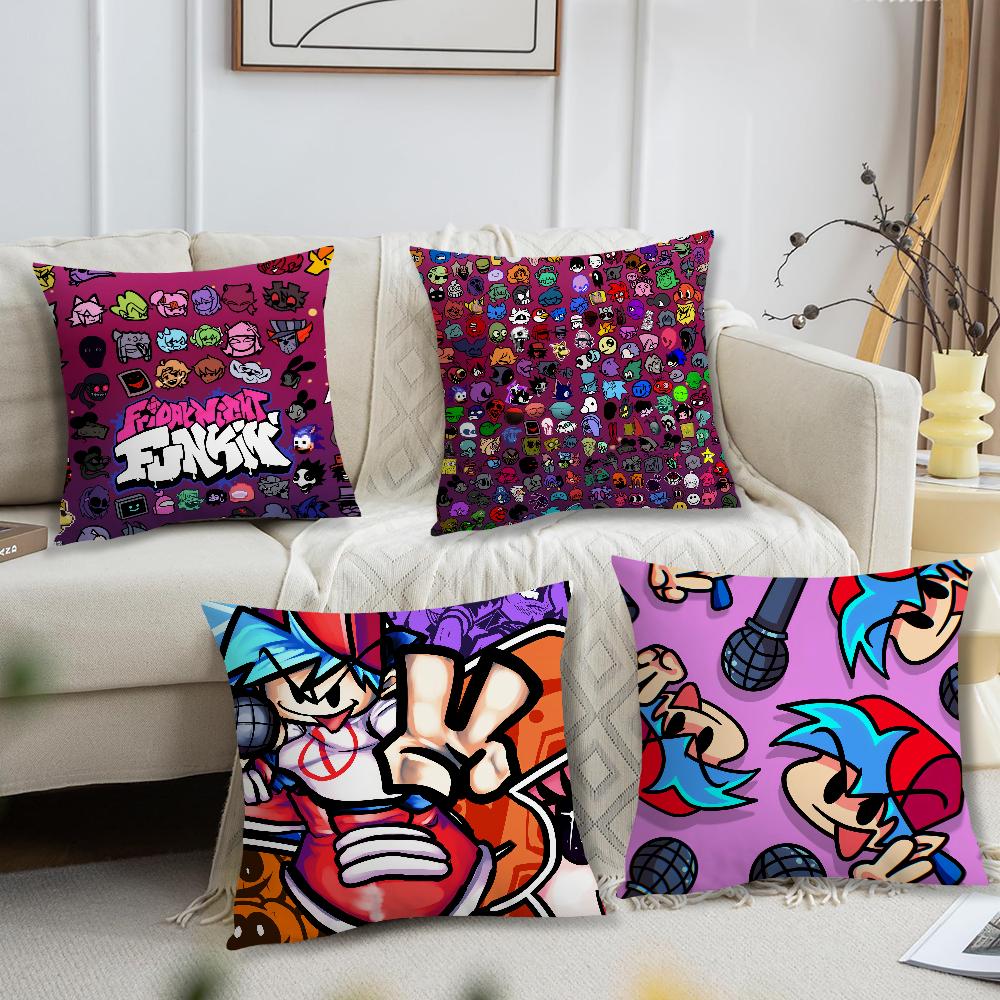 Cushion Cover Living Room Headboard Bedroom Funkin Cool Game Office Friday Cushion FNF Cushion Sofa Nap Time Night Pillow Case