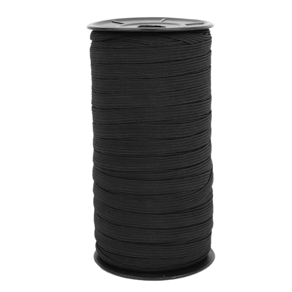 1pcs 100 Yards Length Flat Elastic Ribbon White&Black Elastic Cord Rope Sewing Accessory