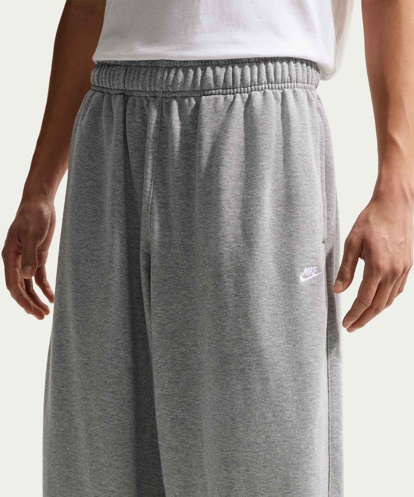 NIKE Sportswear Club Oversized French Terry Pants M - Dark Grey Heather:Light Smoke Grey:White / If0722-063