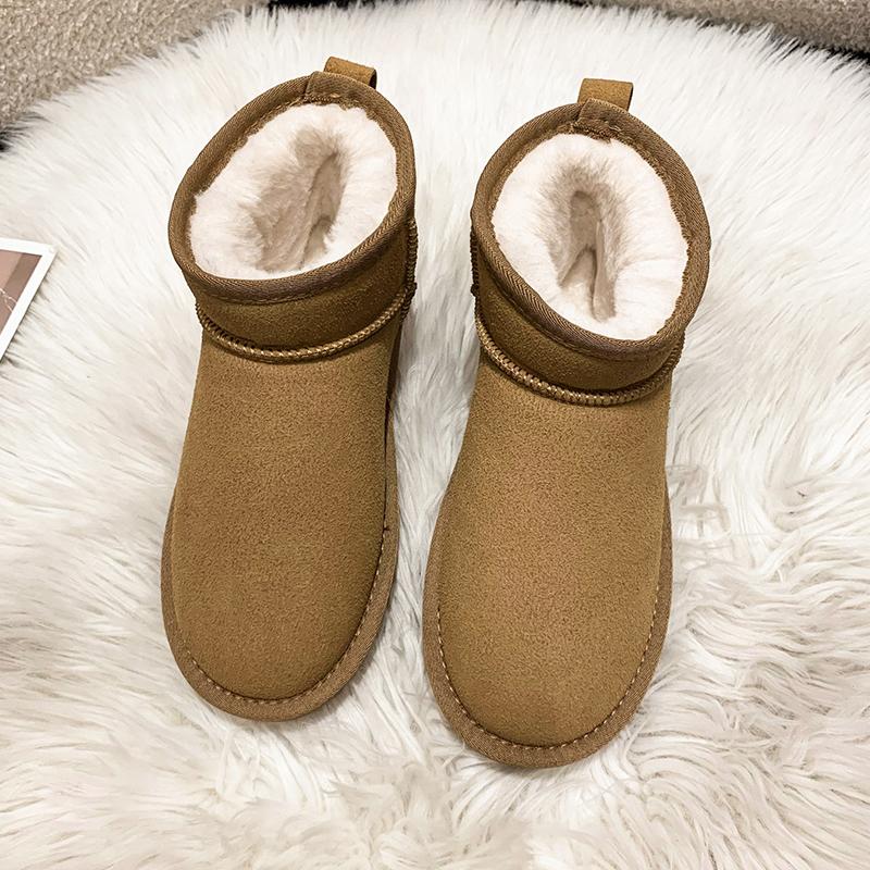 Ботинки на плоской подошве с круглым носком, женские, 2024, высококачественные, однотонные, лаконичные, женские, Botas Femininas