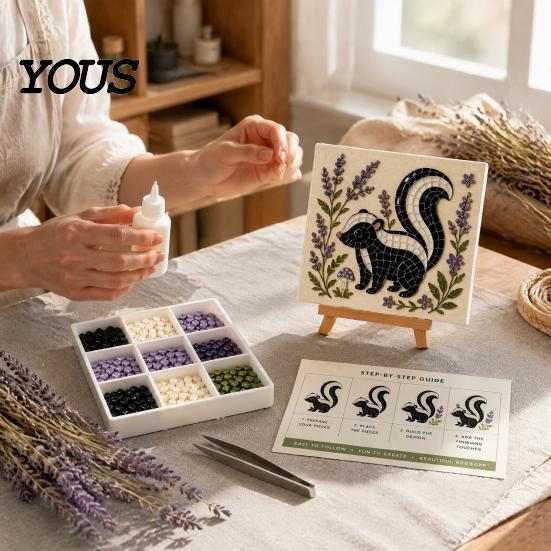Набор для рукоделия по изучению Библии, DIY-набор для создания мозаики из морского стекла, 3D-набор для поделок с животными леса, с цветными деталями для взрослых и начинающих, Ручная работа, Домашний декор