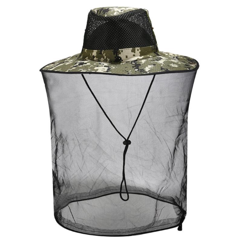 Солнцезащитная шляпа с сеткой для активного отдыха, защита от комаров и пчелиной головы с сеткой