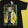 Футболка Cyberpunk Edgerunners, Аниме Неоновая Графическая Футболка, Футуристическая Уличная Одежда, Подарок Отаку, Научно-фантастическая Аниме Одежда