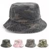 Sun Protection Panama Hat Camouflage Fisherman Hat Vintage Bucket Hat  Outdoor Travel
