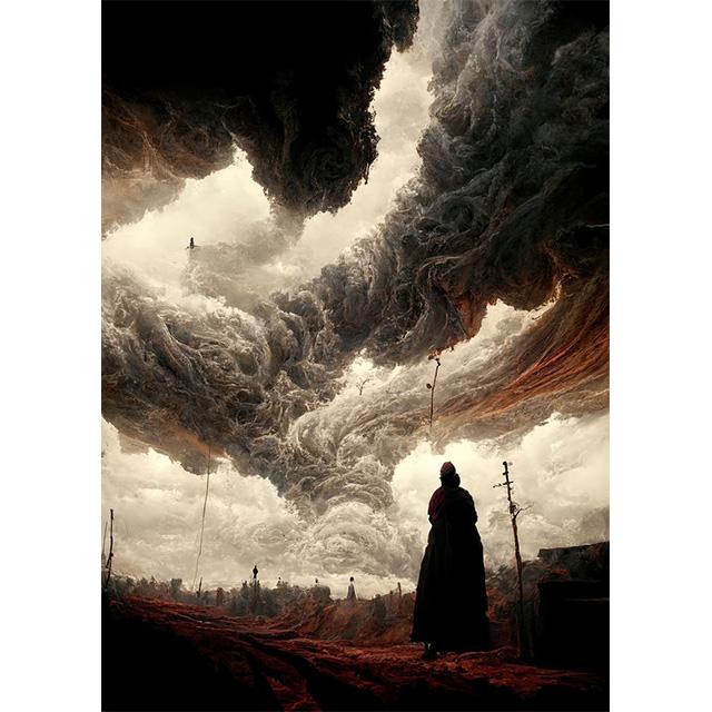 Abstract Outer World Storm Traveler Prints Poster Canva Painting Modern Wall Art Picture For Living Room Bedroom Home Decoration