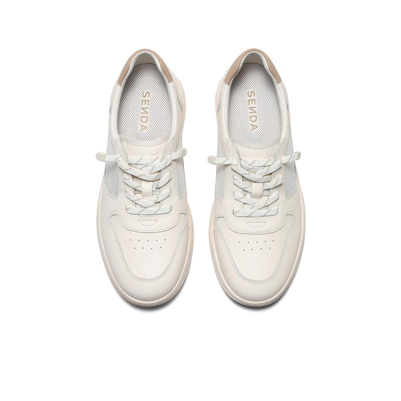 Senda Mesh Shoes Women's Casual White Board Shoes