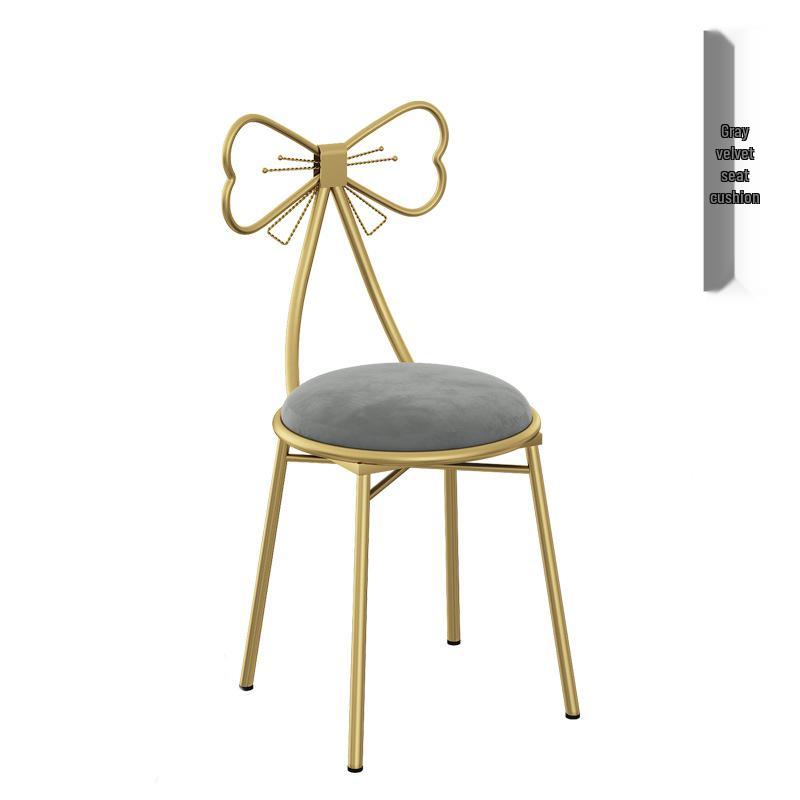 Принцесса Бабочка Стул для Макияжа со Съемной Спинкой - Идеально подходит для Маленьких Спален в Квартирах и Туалетных Зон