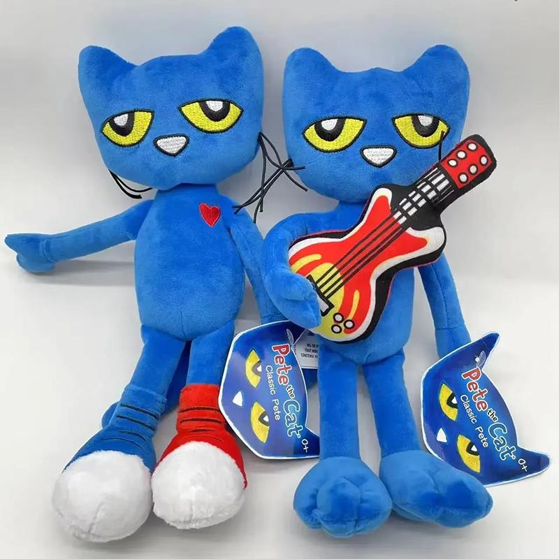 30cm Pete the Cat Plush Toy Stuffed Animal Plushies Kitten Doll Soft Cartoon Figure Sleeping Pillow Fans Birthday Christmas Gift