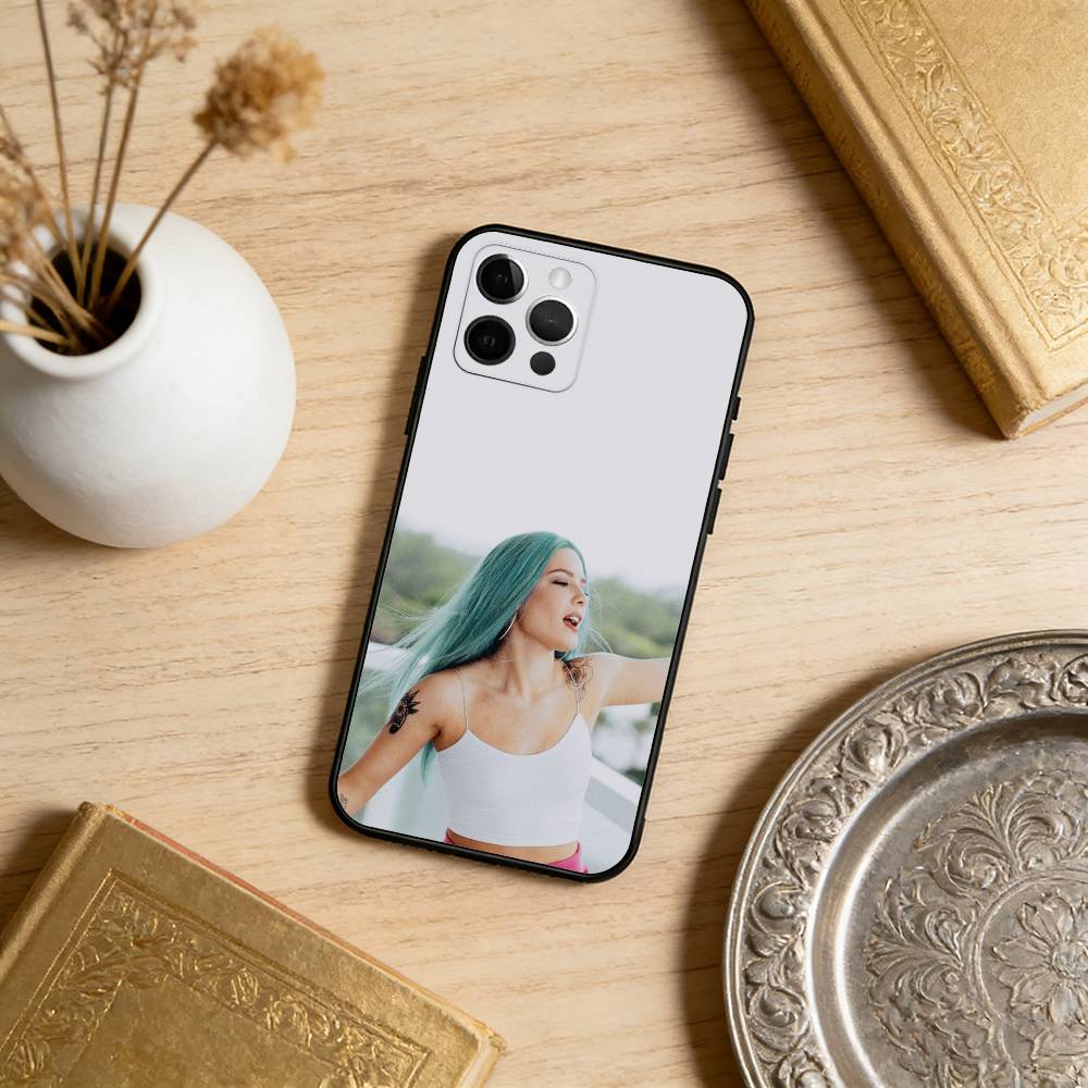 Beauty Singer H-Halsey Phone Case For iPhone 17,16,15,14,13,12,11 Plus,Pro Max,Soft Silicone Black Cover