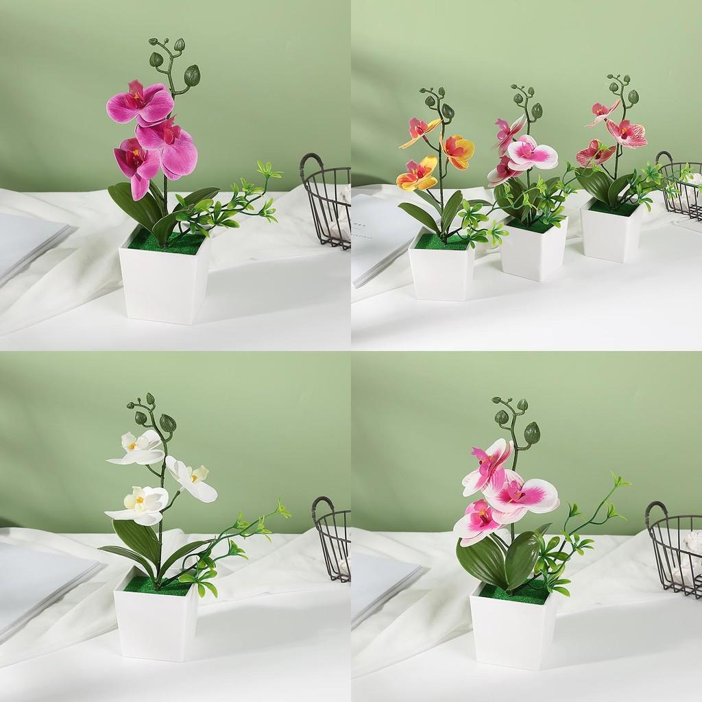 Faux Orchid Arrangement With Injection Molding For Table Centerpieces And Gifts