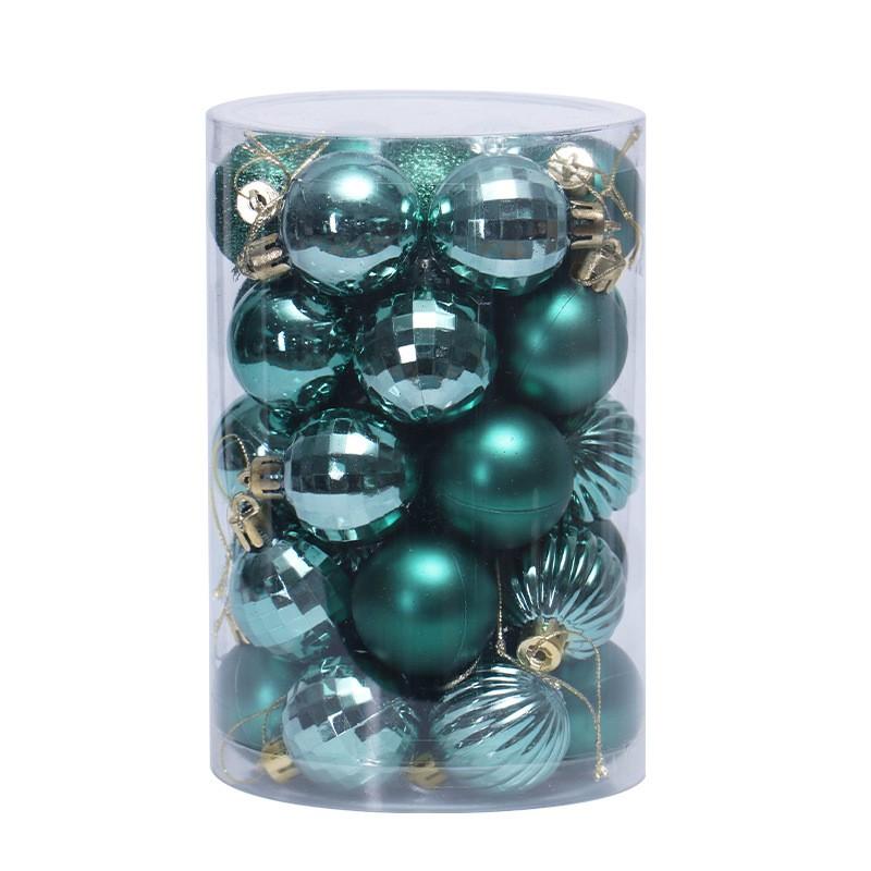 34pcs Christmas Ornament Set 4cm Decorative Baubles Tree Hanging - Assorted Colors Shapes