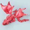 3D-напечатанное украшение в виде дракона, шарнирный дракон с крыльями, гибкий дракон-питомец для стола
