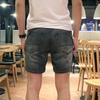 2024 Men's Trendy Loose-Fit Summer Denim Shorts: Stylish Handsome Quarter Pants