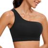 CRZ YOGA Sports Yoga Bra Tank Top with Yoga Pilates XS Bra, Top, One-Shoulder Cups, Wear, Wear, Butterluxe, Black,