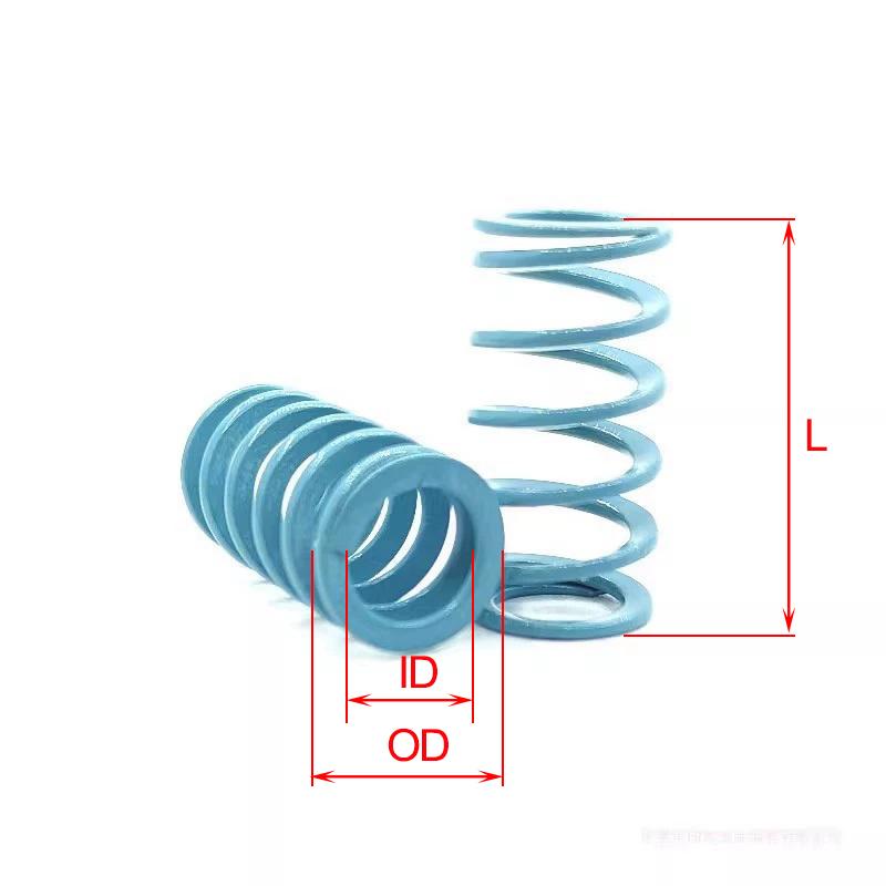 10PCS Light Load Spring Extra Long Stroke Spring Precision Rectangular Wire Compression Die Spring Super High Deflection Coil Spring