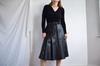 Handmade Black Women's Skirt Elegant Soft Lambskin Leather Stylish Party Formal