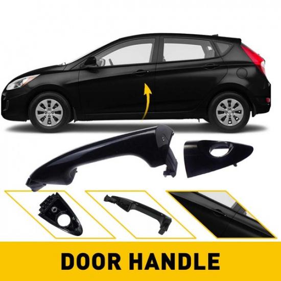 Черный Набор Наружных Ручек Двери Снаружи Подходит Для Hyundai Accent 2012-17 Новый