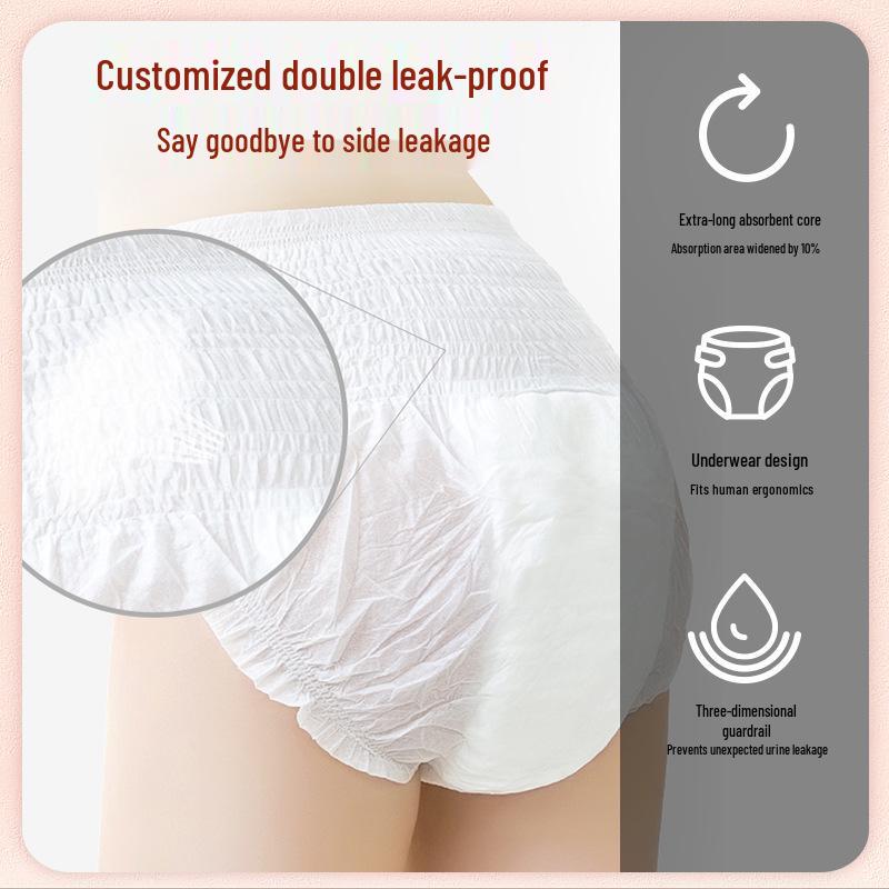 Бесшовные дорожные подтягивающиеся штаны - Подгузник для взрослых и подростков при недержании мочи