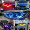 Янтарные ангельские глазки ДХО Светодиодные платы Для BMW 3 серии F30 F31 320 328 330 340 LCI Фары Модули дневных ходовых огней 63117419615