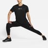 Nike Спортивная тренировочная футболка с круглым вырезом, впитывающая пот, мужские топы, черные DJ8998-010