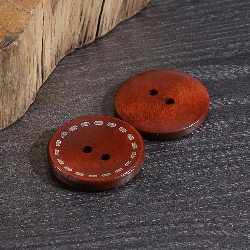 Solid Wood Clothes Buttons Men'S And Women'S Shirts Sweaters Jackets Button Accessories Children'S Coats Trench Coats Cardigan Wood Buttons