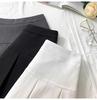 Women's Gray Pleated High-Waist A-Line Skirt - 2024 Spring Trendy & Slim Design