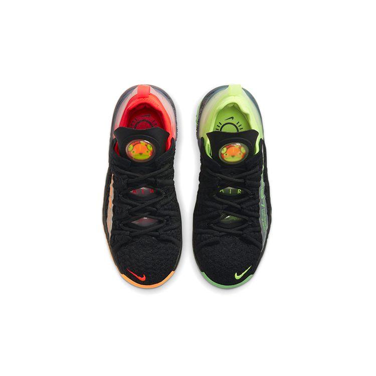 Nike Детские кроссовки LeBron 18 GS Black Crimson Volt Ярко-Малиновые Total-Orange CW2760-009