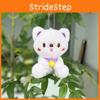 Cute 11cm Adorable Sitting Bear Plush Toy Keychain For Weddings Gifts And