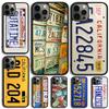 Чехол для телефона с номерными знаками For iPhone 17 Air 13 15 Pro Max 16 14 Plus 12 11 Apple max coque