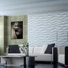 3D Wall Panel Mold for Gypsum, Plaster or Concrete Tile for Decorative Wall Panels 'Efir'