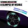 10/20Pcs Car Wheel Reflective-Stickers Tire Warning-Stickers For Mitsubishi 9 Ralliart EX ASX L200 Colt Outlander Pajero Lancer